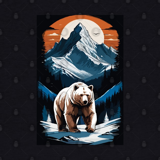 Bear and the Mountain by manbaito